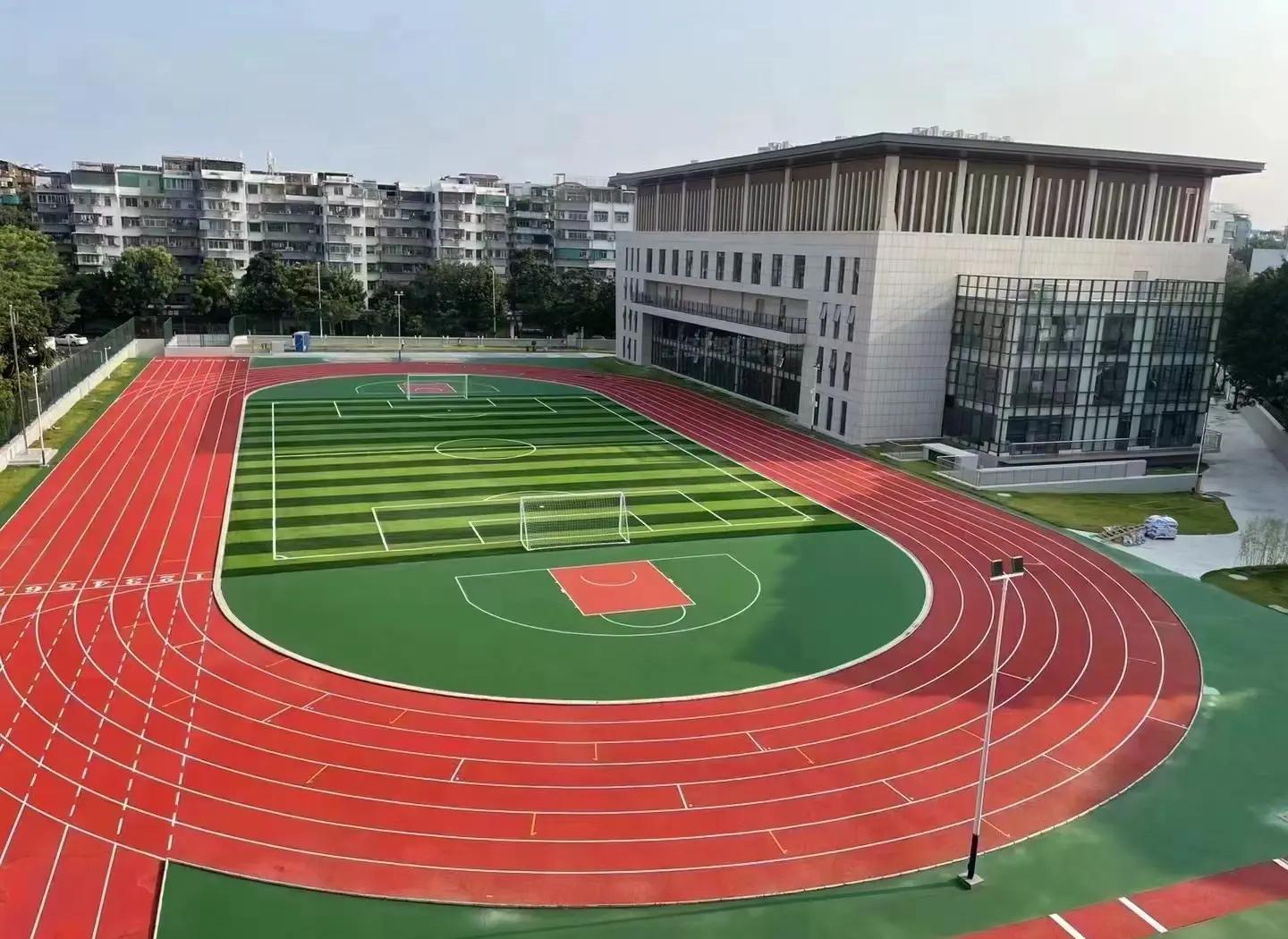 哈尔滨市学校塑胶跑道塑胶篮球场 - 厂家